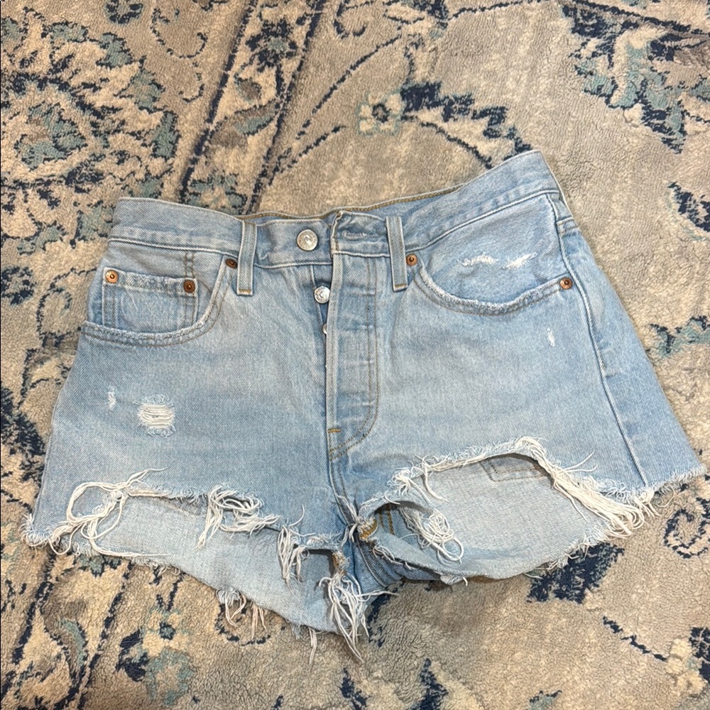 Levi's Distressed Jean Shorts